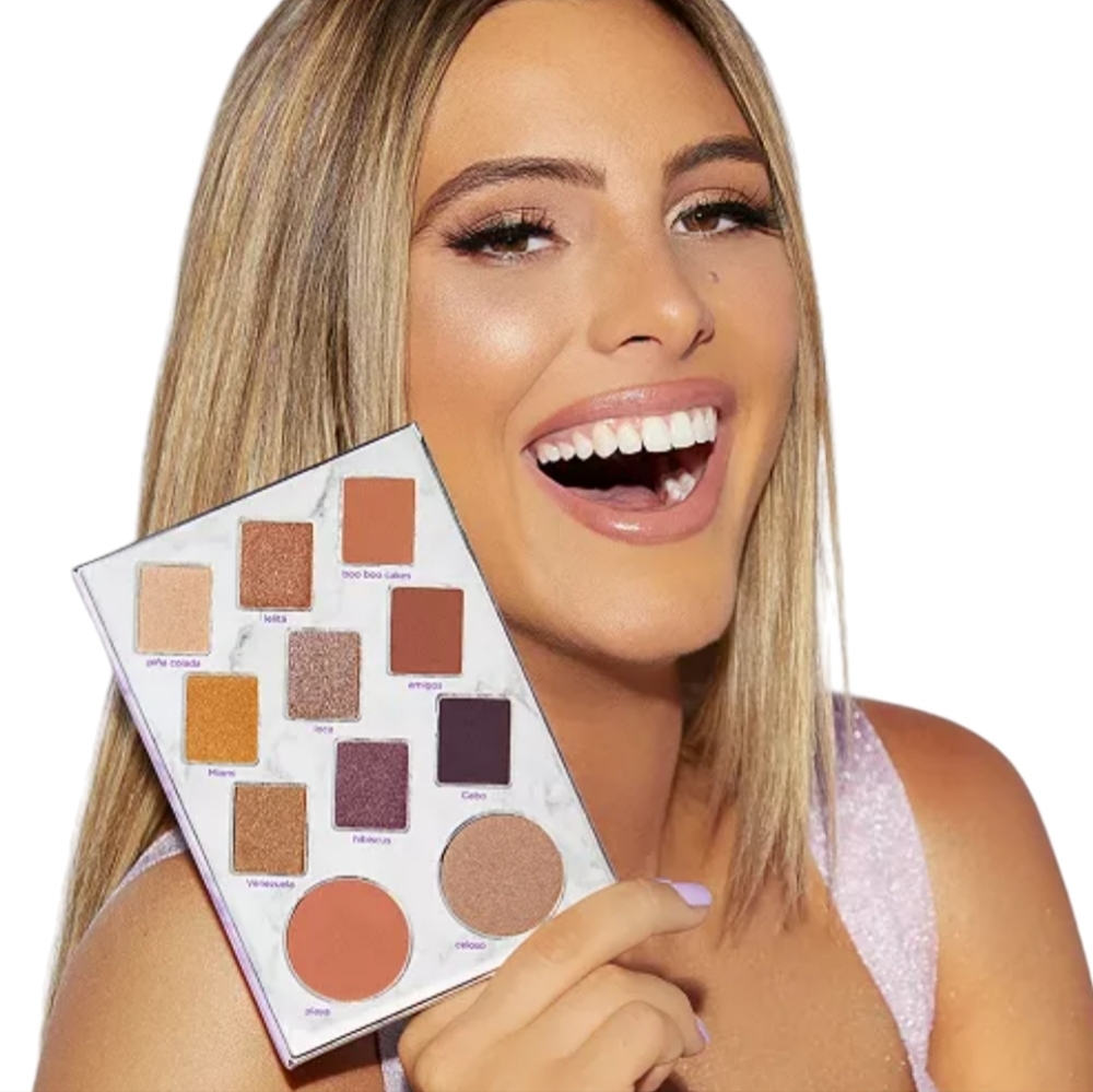 Lele Pons X tarte‎ Eye & Cheek Palette Neutral, Glow , Coquette Girl Casual Warm